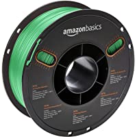 AmazonBasics PETG 3D Printer Filament- 1.75mm- Green- 1 kg Spool